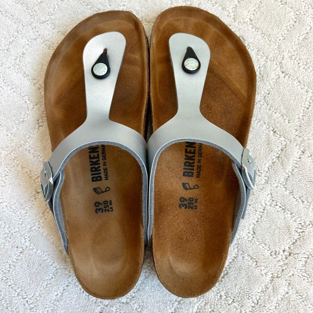 Birkenstock Sandal Gizeh Metallic Silver